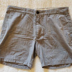 Club Monaco - grey with white polkadots 33 waist short shorts